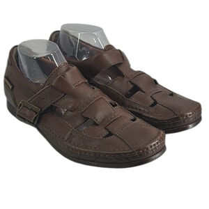 Mephisto leather comfort sandals brown leather fisherman cool air sz 9